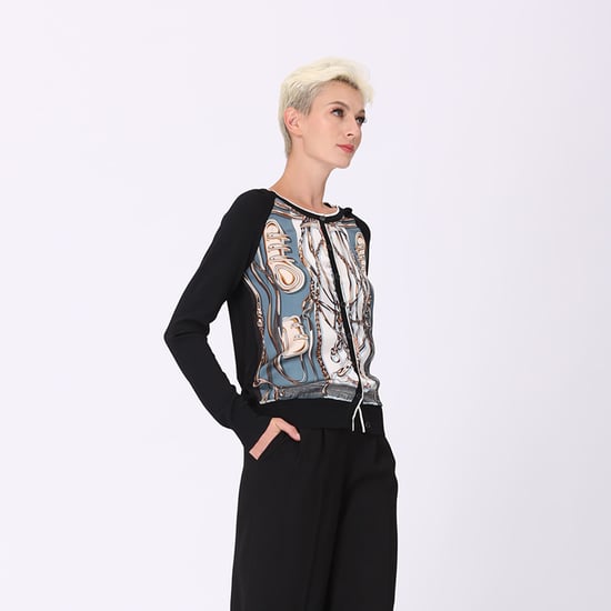 Vorne bedruckte Strickjacke - Image 3