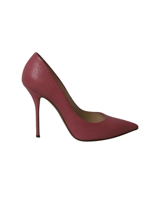 Casadei Spitzer Stiletto-Absätze aus rosanem Leder - Image 1