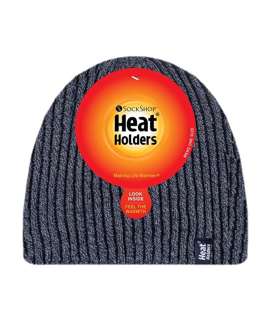 Heat Holders - Herren Fleece gefüttert Thermal Winter gestrickt Beanie Hut - Image 2