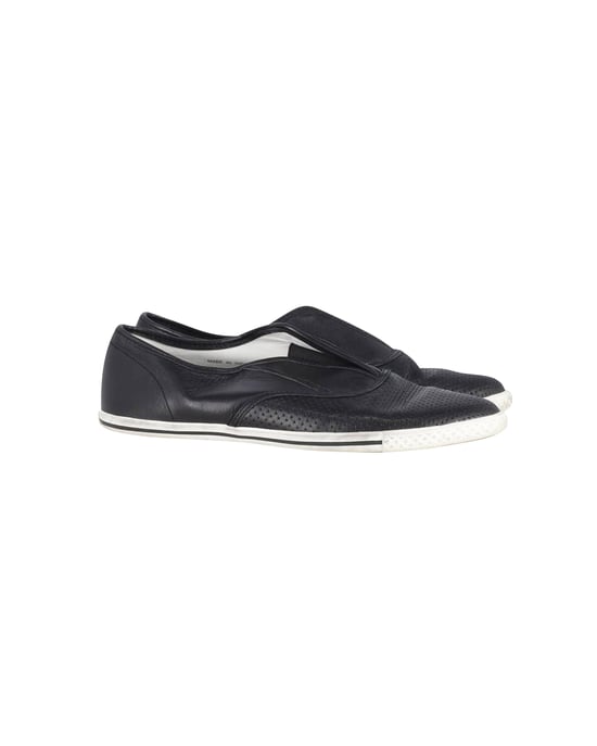 Marc by Marc Jacobs Slip-On Sneakers aus schwarzem Leder - Image 1