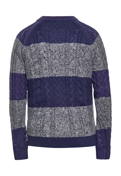 Mo Strickpullover Herren marinegrau melange - Image 2