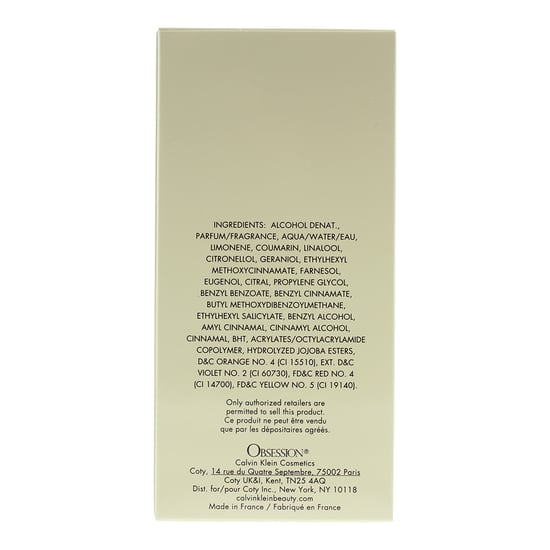 Calvin Klein Obsession Eau De Parfum 100 ml Spray für sie - Image 4