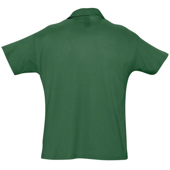 SOLS Mens Summer II Pique Short Sleeve Polo Shirt (Waldgrün) - Image 3