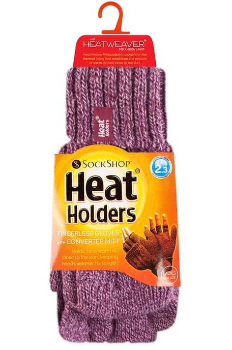 Women's Thermal Converter Fingerless Cable Knit 2.3 tog Handschuhe - Image 2