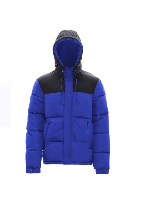 Mo Wattierte Steppjacke Herren Kobalt Schwarz - Image 1
