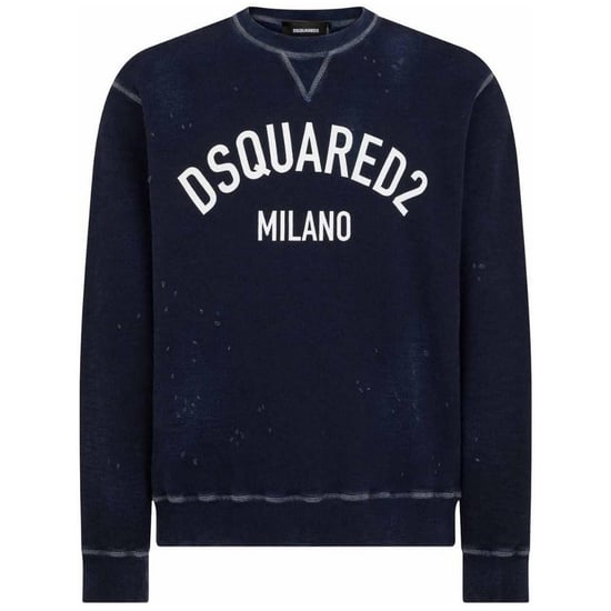Dsquared2 Milano Logo Cool Fit Navy Blue Sweatshirt