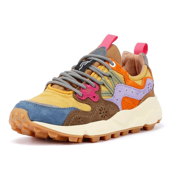 Flower Mountain Yamano 3 Wildleder hellblau/gelb/braun Turnschuhe - Image 3