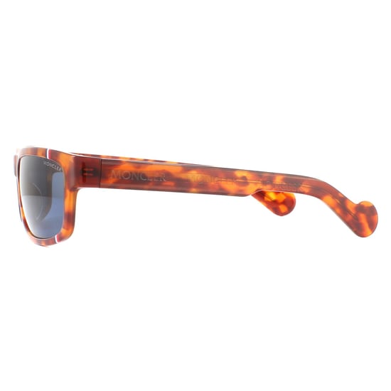 Moncler Rectangle Mens Havana Blue Sunglasses
