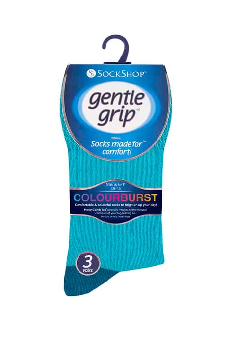 Gentle Grip - 6 Paar Herren Gentle Grip Nicht elastische Socken - MGG90 - Image 2