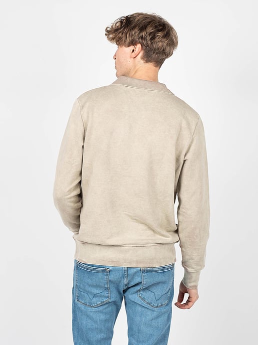 Guess Sweatshirt Polo-Kragen Herren Beige - Image 4