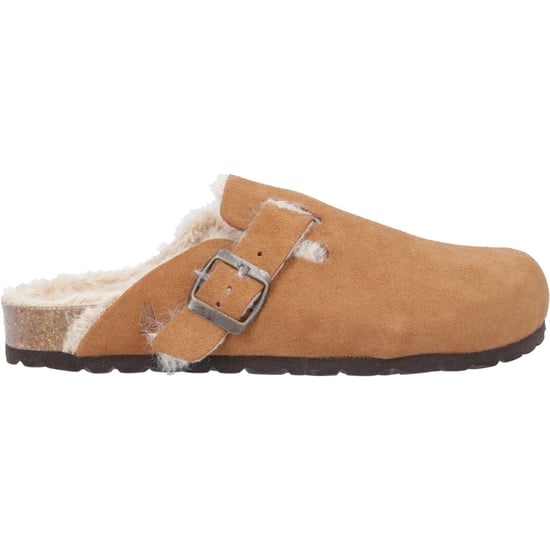 Hush Puppies Jade Leder Damen Tan Hausschuhe - Image 5