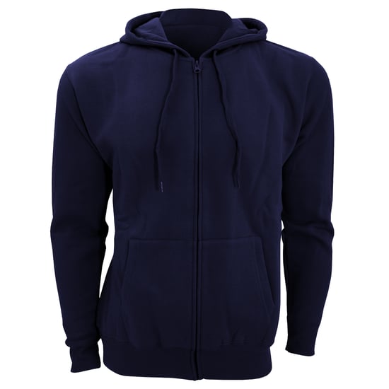 SOLS Mens Seven Full Zip Hooded Sweatshirt / Hoodie (French Navy) - Image 1