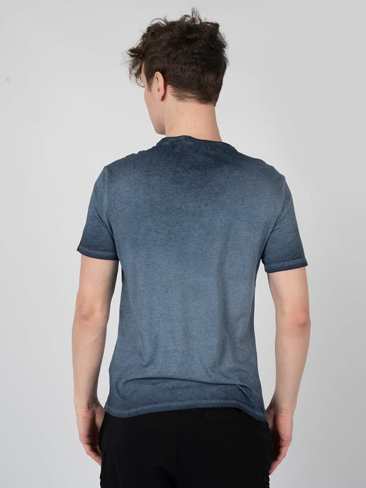 Guess T-Shirt Patch Herren blau - Image 4