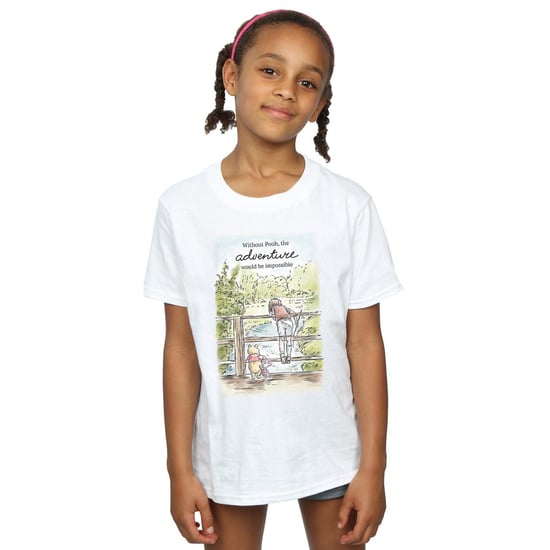 Disney Girls Winnie The Pooh Adventure Cotton T-Shirt (White)