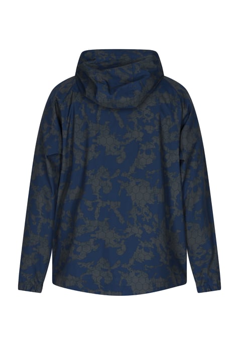 Schmuddelwedda Übergroßer Anorak Damen Dunkelgrau Marine Camouflage - Image 4