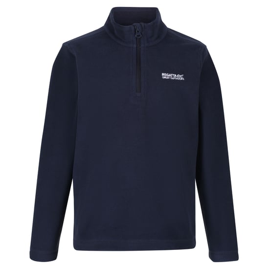 Regatta Great Outdoors Childrens/Kids Hot Shot II Half Zip Fleece Top (Navy/Navy)