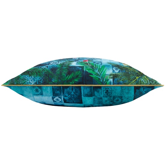 Paoletti Majorelle Leopard Marokkanisches Outdoor-Kissen mit Paspel - Image 3