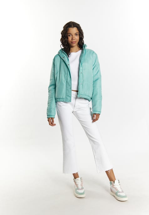 Mymo Leicht wattierte Blousonjacke Damen Lagune Minze - Image 2