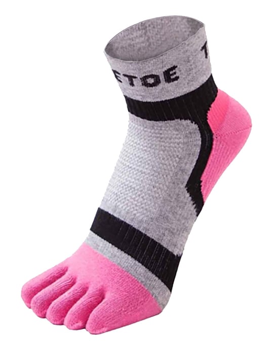 TOETOE - Herren- und Damen-Atmungsaktive Sportleichte Laufsocken mit niedrigem Schnitt - Rosa - Image 1