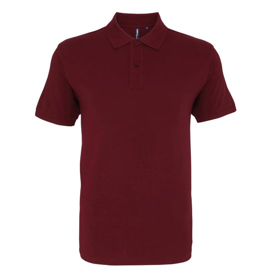 Asquith & Fox Herren Bio-Poloshirt in klassischer Passform (Burgund) - Image 1
