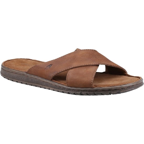 Hush Puppies - Herren Sandalen "Nile", Überkreuzt, Leder (Braun) - Image 1