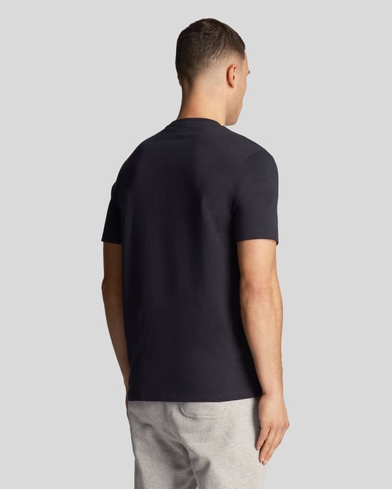 Lyle Scott Pocket On Chest Dark Navy T-Shirt - Image 4