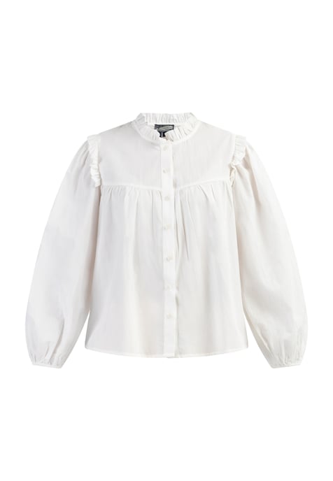 Dreimaster Bluse Damen Wollweiß - Image 1