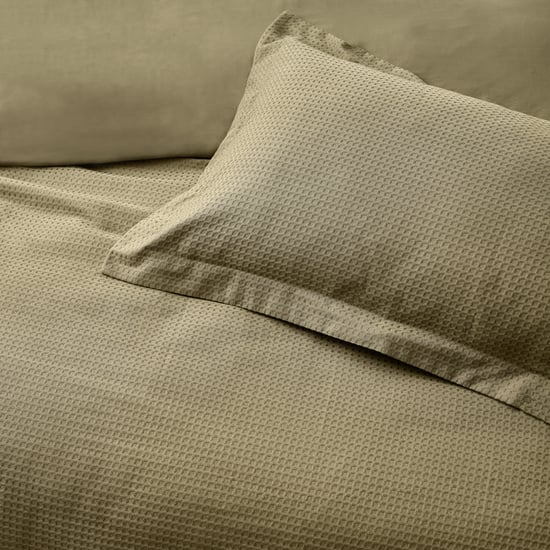Yard Waffle Textured Duvet Cover Set