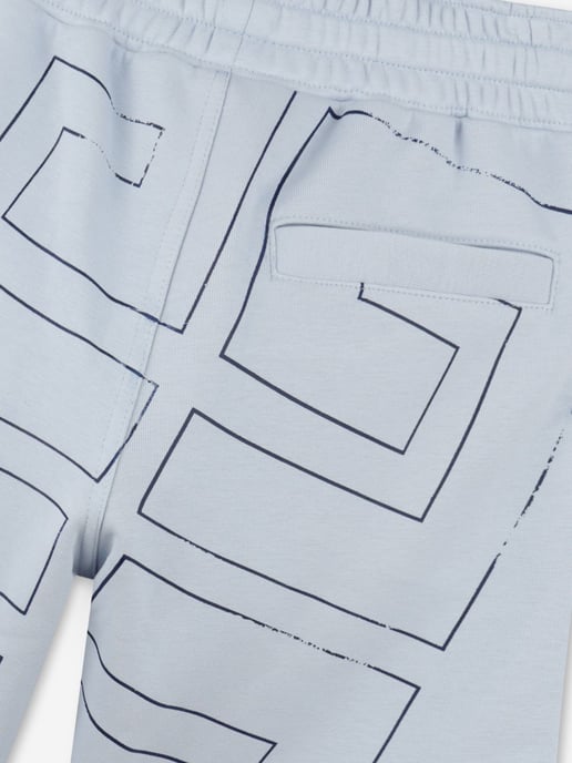Givenchy Boys Logo Shorts in Blue