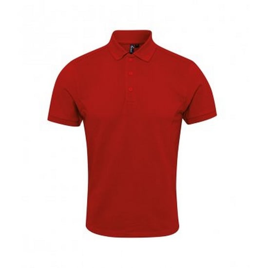 Premier Herren Coolchecker Plus Piqu Polo Shirt (Rot) - Image 1