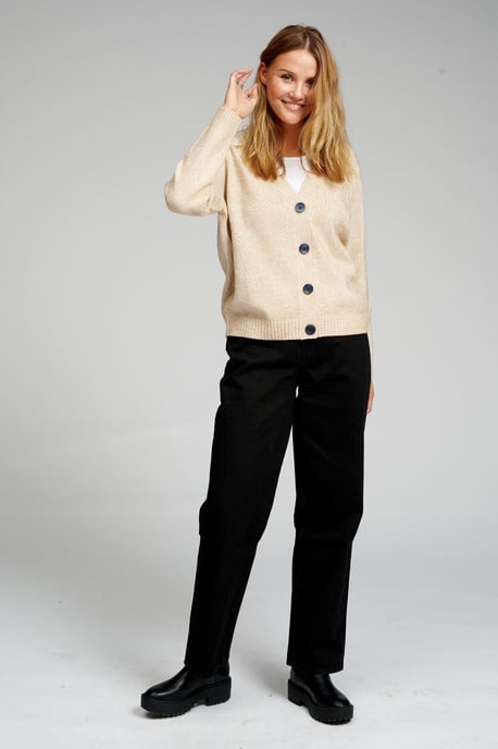 Knitted Cardigan - Beige
