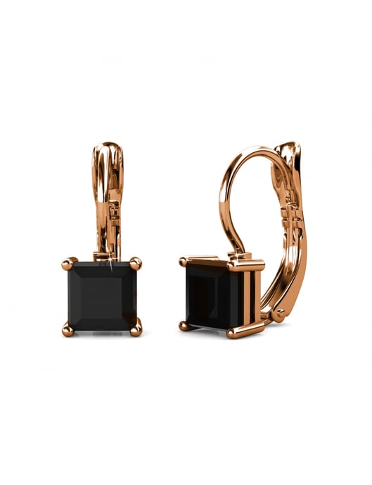 Parure et Coffret Square - Or Rosé et Noir - Image 3