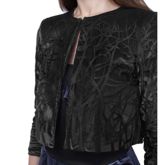 Kurze Jacke aus Spitze und Samt - Image 3