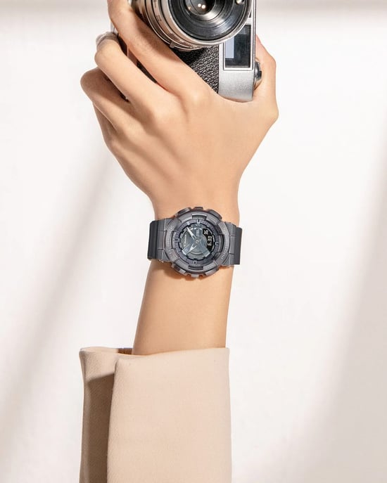 Casio G-Shock Damen Grau Uhr GM-S110B-8AER - Image 5