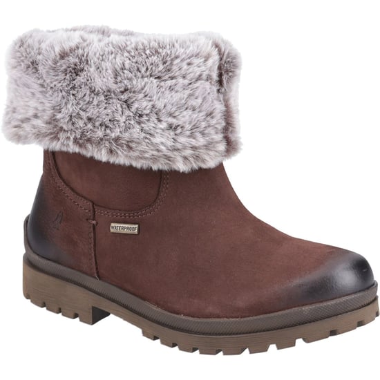 Hush Puppies Alice Leder Damen Braun Stiefel - Image 1
