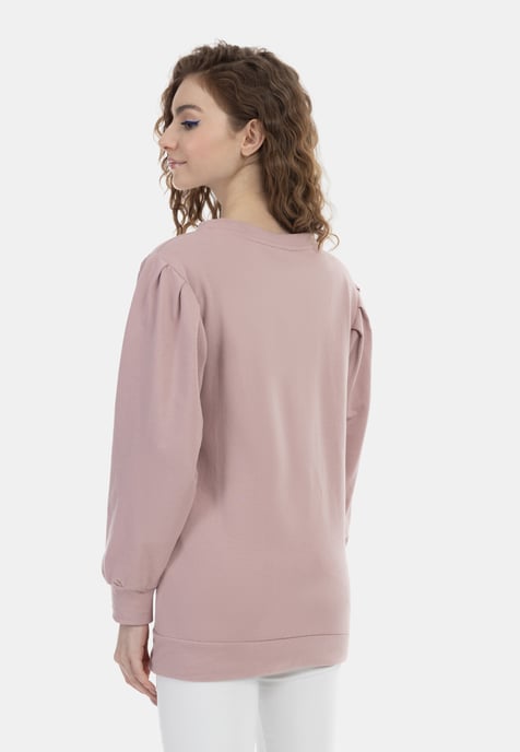 Mymo Sweatshirt Damen alt rosa - Image 4