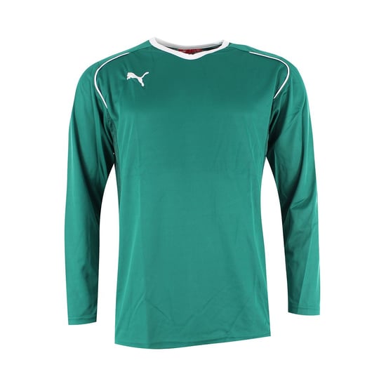 Puma  V5.08 Long Sleeve V-Neck Green Kids Football Top 700472 05