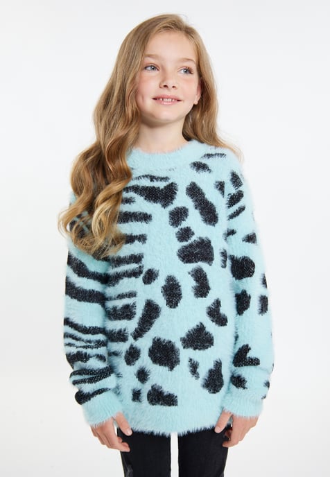Mymo Strickpullover Mädchen Lagune Minze - Image 3