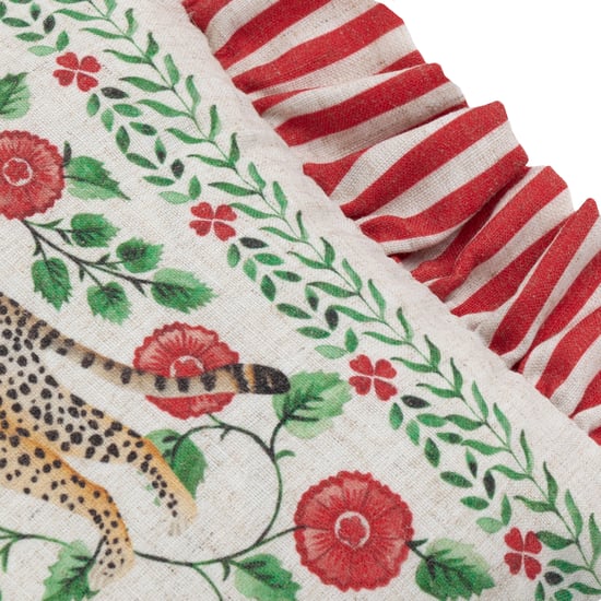 Wylder Tropics Okara Leoparden Druck Rüschendes Polyester gefülltes Kissen - Image 4