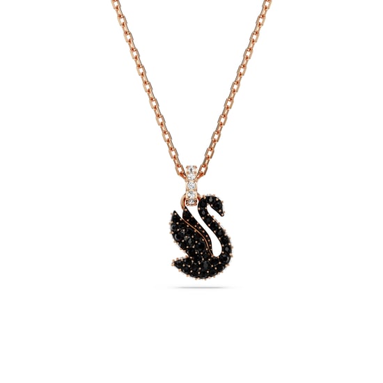 Swarovski 'Swan' Damen-Halskette aus vergoldetem Metall - Rosé 5678046 - Image 1