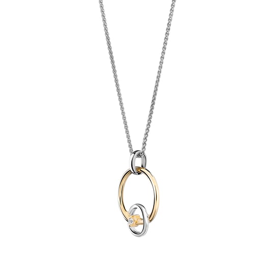 Orphelia 'Antoine' Damen-Kette mit Anhänger aus 925er Sterlingsilber – Silber/Gold ZH-7503/1 - Image 3