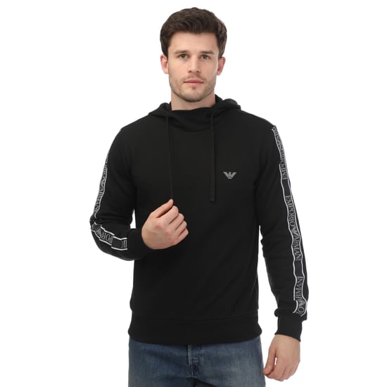 Men's Emporio Armani Loungewear Hoodie in Black