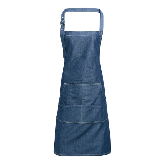 Premier Unisex Adult Colours Pocket Full Apron (Blue Denim)