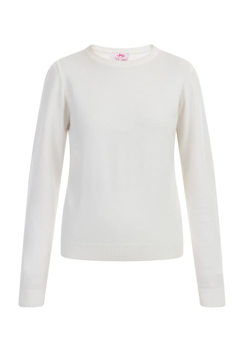 Mymo Strickpullover Damen Wollweiß - Image 1