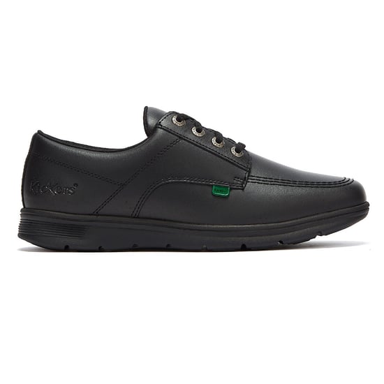 Kickers Kelland Lace Lo Schwarz Leder Schuhe - Image 5