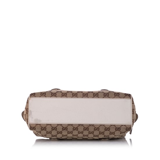Vintage Gucci GG Canvas Charmy Handbag Brown