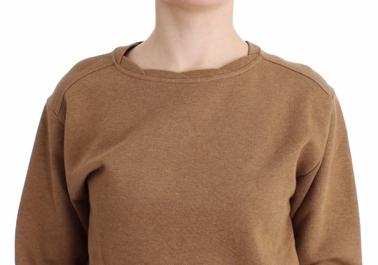 John Galliano Damen Brauner Rundhalsausschnitt Baumwollpullover - Image 5