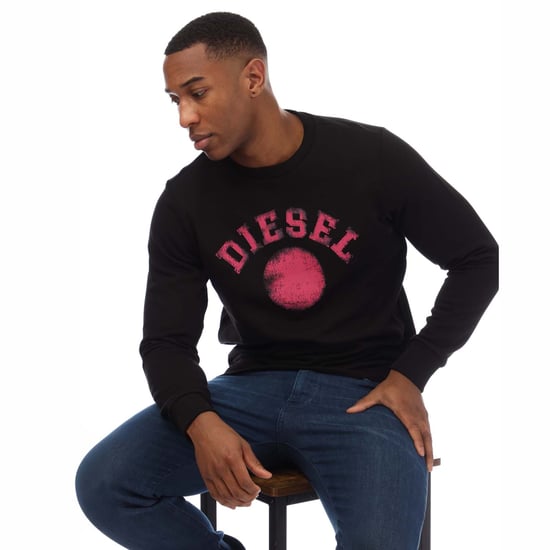 Diesel - Schwarzes Sweatshirt Mit Verblasstem Punktlogo - Image 4