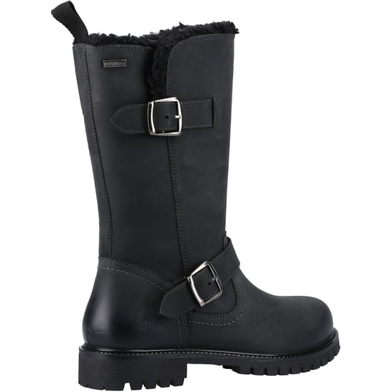 Hush Puppies Winnie Leder Damen Schwarz Stiefel - Image 2