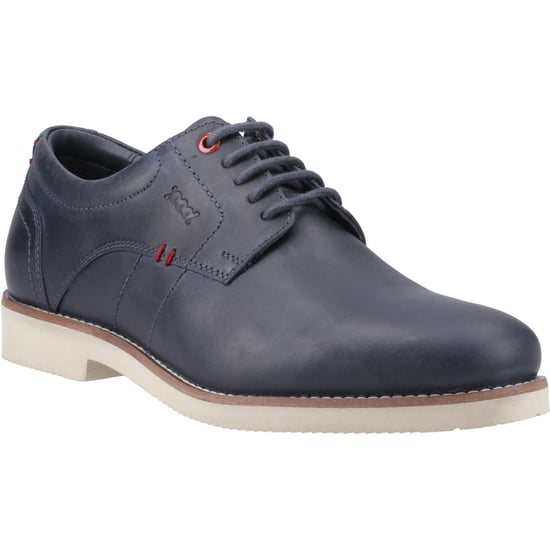 Pod Hampton Leder Herren Schnürschuhe Navy - Image 1